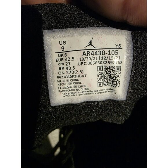 Mens Nike Jordan Lift Off Basketball Shoes Size 9 White South Beach AR4430 105 - Picture 9 of 9